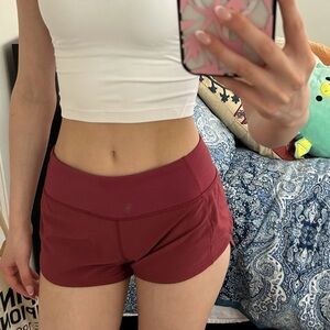 Lululemon Speed Up Lines Shorts 2.5"